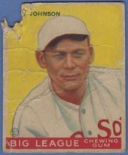 1933 Goudey Canadian Issue #8 Roy Johnson Boston Red Sox