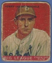 1933 Goudey#4 Heinie Schuble Detroit Tigers