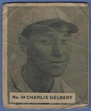 Rare 1936 Goudey World Wide Gum Canadian #49 Charley Gelbert St. Louis Cardinals