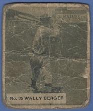 Rare 1936 Goudey World Wide Gum Canadian #35 Wally Berger Boston Bees