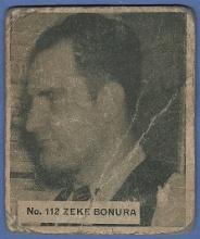 Rare 1936 Goudey World Wide Gum Canadian #112 Zeke Bonura Chicago White Sox