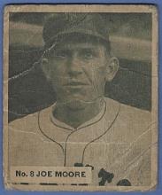 Rare 1936 Goudey World Wide Gum Canadian #8 Joe Moore New York Giants