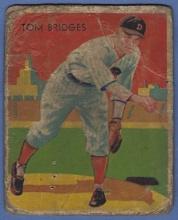 1934-36 National Chicle Diamond Stars #5 Tom Bridges Detroit Tigers