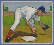 1950 Bowman #116 Virgil "Red" Stallcup Cincinnati Reds