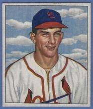 1950 Bowman #125 Del Rice St. Louis Cardinals