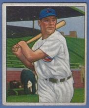 1950 Bowman #169 Hank Edwards Chicago Cubs