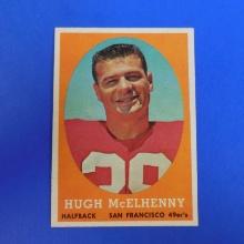 1958 TOPPS FOOTBALL #122 HUGH MCELHENNY VERY NICELY CENTERED PACK FRESH SHARP