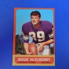 1963 TOPPS FOOTBALL #103 HUGH MCELHENNY MINNESOTA VIKINGS VERY NICE