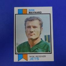 1973 TOPPS FOOTBALL #175 DON MAYNARD NEW YORK JETS VERY NICE