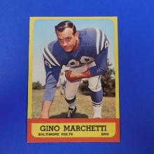 1963 TOPPS FOOTBALL #8 GINO MARCHETTI BALTIMORE COLTS VERY NICE EYE APPEAL