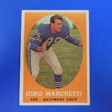 1958 TOPPS FOOTBALL #16 GINO MARCHETTI BALTIMORE COLTS NICE EYE APPEAL SHARP