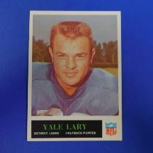 1965 PHILADELPHIA FOOTBALL #63 YALE LARY DETROIT LIONS PACK FRESH SHARP