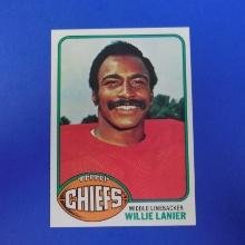 1976 TOPPS FOOTBALL #24 WILLIE LANIER KANSAS CITY CHIEFS SHARP