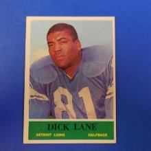 1964 PHILADELPHIA FOOTBALL #61 DICK NIGHT TRAIN LANE DETROIT LIONS SHARP