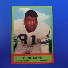 1963 TOPPS FOOTBALL #32 DICK NIGHT TRAIN LANE DETROIT LIONS SHARP