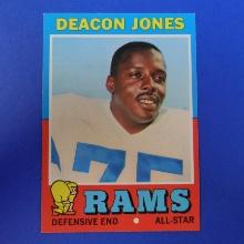 1971 TOPPS FOOTBALL #209 DAVE DEACON JONES LOS ANGELES RAMS VERY NICE PACK FRESH