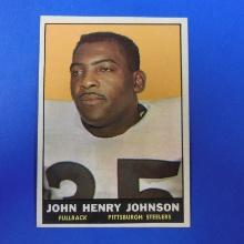 1961 TOPPS FOOTBALL #105 JOHN HENRY JOHNSON PITTSBURGH STEELERS SHARP VERY NICE