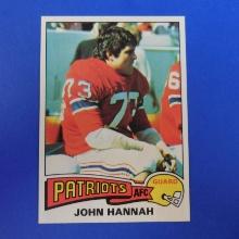 1975 TOPPS FOOTBALL #318 JOHN HANNAH NEW ENGLAND PATRIOTS PACK FRESH