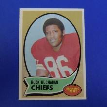 1970 TOPPS FOOTBALL #220 BUCK BUCHANAN KANSAS CITY CHIEFS PACK FRESH SHARP