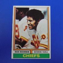 1974 TOPPS FOOTBALL #218 BUCK BUCHANAN KANSAS CITY CHIEFS VERY NICE