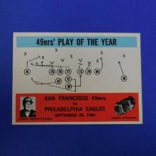 1965 PHILADELPHIA FOOTBALL #182 49ERS PLAY OF THE YEAR PACK FRESH SHARP