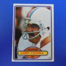 1980 TOPPS FOOTBALL #485 LARRY CSONKA MIAMI DOLPHINS VERY NICE