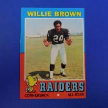 1971 TOPPS FOOTBALL #207 WILLIE BROWN OAKLAND RAIDERS VERY NICE