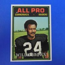 1974 TOPPS FOOTBALL #141 WILLIE BROWN OAKLAND RAIDERS PACK FRESH SHARP