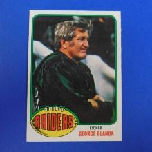 1976 TOPPS FOOTBALL #355 GEORGE BLANDA OAKLAND RAIDERS VERY NICE SHARP