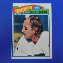 1977 TOPPS FOOTBALL #295 FRED BILETNIKOFF OAKLAND RAIDERS SHARP