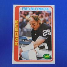 1978 TOPPS FOOTBALL #415 FRED BILETNIKOFF OAKLAND RAIDERS PACK FRESH SHARP