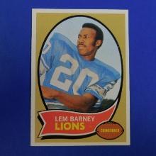 1970 TOPPS FOOTBALL #75 LEM BARNEY ROOKIE CARD HOF PACK FRESH SHARP LOOK