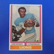 1974 TOPPS FOOTBALL #525 LEM BARNEY DETROIT LIONS VERY NICE SHARP