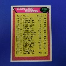 1976 TOPPS FOOTBALL #456 CLEVELAND BROWNS CHECKLIST AND LEADERS PACK FRESH