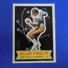 1984 TOPPS FOOTBALL #15 KELLEN WINSLOW CHARGERS GLOSSY SEND IN VERY NICE SHARP