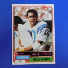 1981 TOPPS FOOTBALL #150 KELLEN WINSLOW ROOKIE CARD PACK FRESH SHARP LOOK