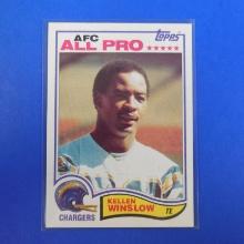 1982 TOPPS FOOTBALL #241 KELLEN WINSLOW ALL PRO CHARGERS VERY NICE