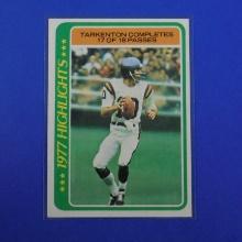 1978 TOPPS FOOTBALL #5 FRAN TARKENTON 1977 HIGHLIGHTS PACK FRESH SHARP