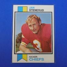 1973 TOPPS FOOTBALL #285 JAN STENERUD KANSAS CITY CHIEFS PACK FRESH SHARP