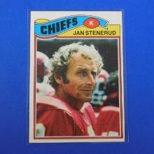 1977 TOPPS FOOTBALL #335 JAN STENERUD KANSAS CITY CHIEFS VERY NICE