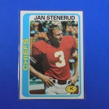 1978 TOPPS FOOTBALL #238 JAN STENERUD KANSAS CITY CHIEFS VERY NICE