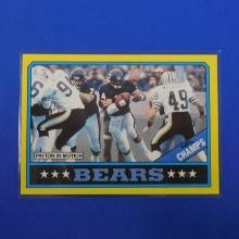 1986 TOPPS FOOTBALL #9 CHICAGO BEARS TEAM LEADERS PACK FRESH