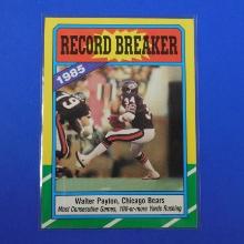 1986 TOPPS FOOTBALL #7 WALTER PAYTON 1985 RECORD BREAKER BEARS SHARP