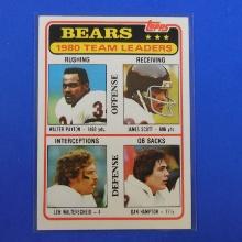 1981 TOPPS FOOTBALL #264 CHICAGO BEARS LEADERS TEAM CHECKLIST SHARP