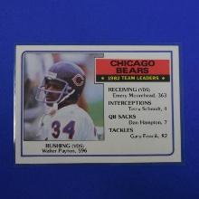 1983 TOPPS FOOTBALL #28 CHICAGO BEARS TEAM LEADERS WALTER PAYTON