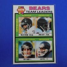 1979 TOPPS FOOTBALL #132 CHICAGO BEARS TEAM LEADERS CHECKLIST SHARP