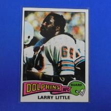 1975 TOPPS FOOTBALL #499 LARRY LITTLE MIAMI DOLPHINS SHARP