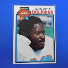 1979 TOPPS FOOTBALL #60 LARRY LITTLE MIAMI DOLPHINS SHARP