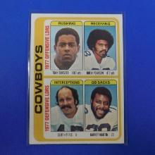 1978 TOPPS FOOTBALL #507 COWBOYS LEADERS TONY DORSETT ROOKIE CARD SHARP