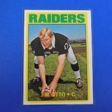 1972 TOPPS FOOTBALL #86 JIM OTTO OAKLAND RAIDERS PACK FRESH SHARP